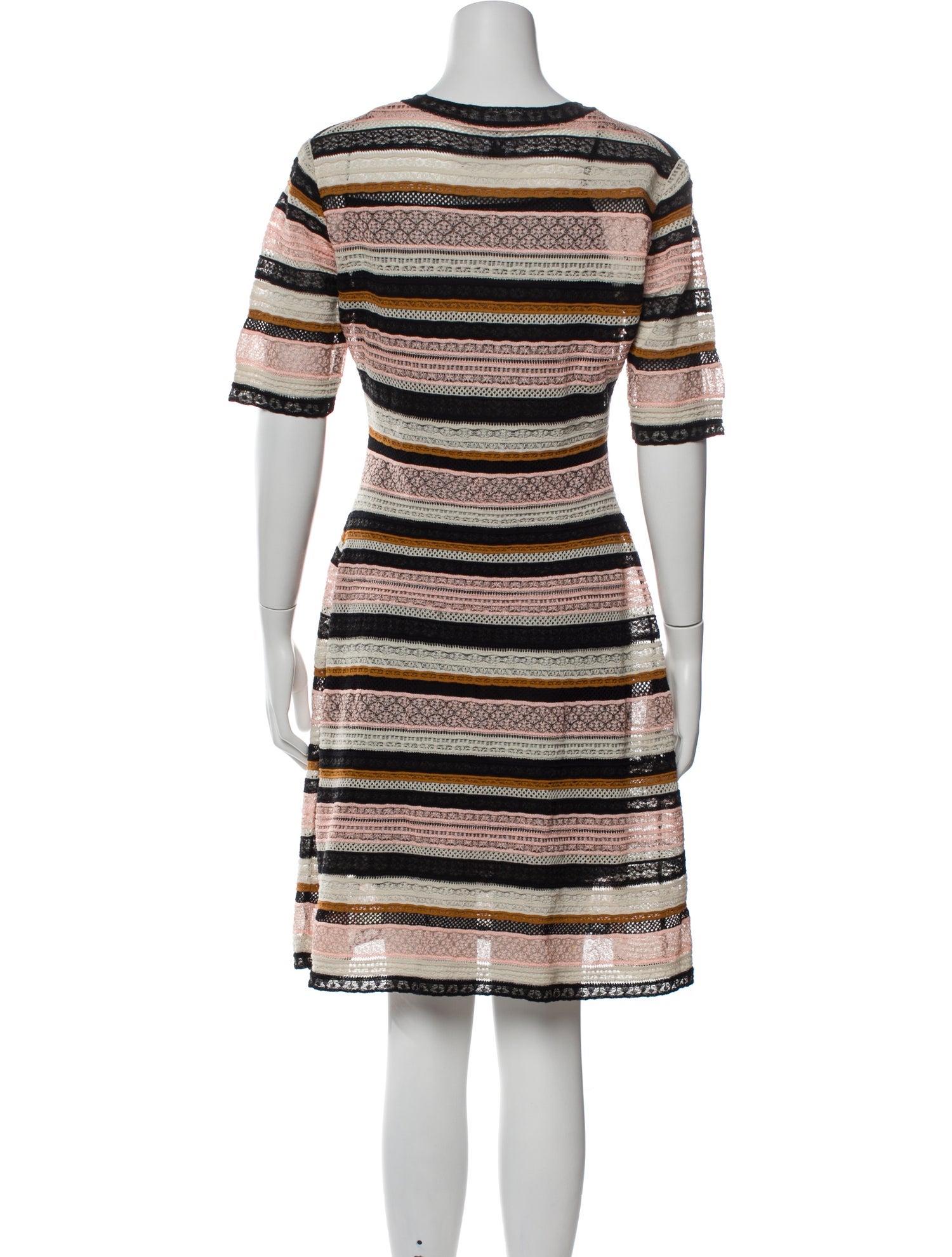 M Missoni Striped Knee-Length Dress